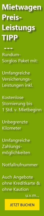 Mietwagen Alicante und das spanische Festland Preis- Leistungs TIPP Mietwagen Alicante und alles schon inklusiv